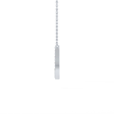 0.356 TCW Round Lab Grown Diamond J Initial Pendant Necklace