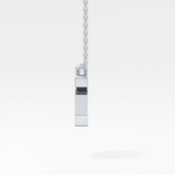 0.294 TCW Round Lab Grown Diamond G Initial Pendant Necklace