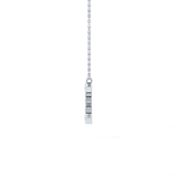 0.385 TCW Round Lab Grown Diamond E Initial Pendant Necklace