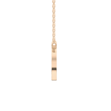 0.243 TCW Round Lab Grown Diamond D Initial Pendant Necklace