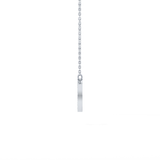 0.243 TCW Round Lab Grown Diamond D Initial Pendant Necklace