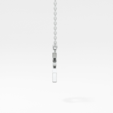 0.24 TCW Round Lab Grown Diamond C Initial Pendant Necklace