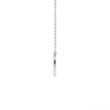 0.24 TCW Round Lab Grown Diamond C Initial Pendant Necklace