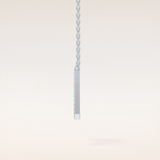 0.226 TCW Round Cut Moissanite A Initial Pendant Necklace