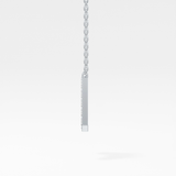 0.226 TCW Round Lab Grown Diamond A Initial Pendant Necklace