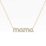 0.17 TCW Round Lab Grown Diamond MAMA Necklace