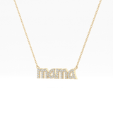 0.17 TCW Round Lab Grown Diamond MAMA Necklace