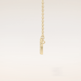 0.17 TCW Round Cut Moissanite MAMA Necklace