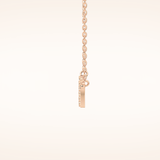 0.17 TCW Round Cut Moissanite MAMA Necklace
