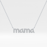0.17 TCW Round Lab Grown Diamond MAMA Necklace