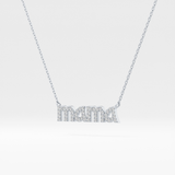 0.17 TCW Round Lab Grown Diamond MAMA Necklace