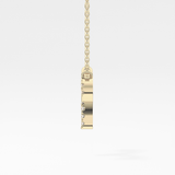 0.098 TCW Round Lab Grown Diamond Aries Zodiac Sign Necklace
