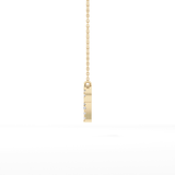 0.098 TCW Round Lab Grown Diamond Aries Zodiac Sign Necklace
