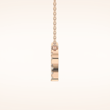 0.098 TCW Round Cut Moissanite Aries Zodiac Sign Necklace
