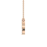 0.098 TCW Round Lab Grown Diamond Aries Zodiac Sign Necklace