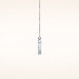 0.098 TCW Round Cut Moissanite Aries Zodiac Sign Necklace