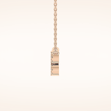0.114 TCW Round Cut Moissanite Aquarius Zodiac Sign Necklace