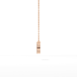 0.114 TCW Round Lab Grown Diamond Aquarius Zodiac Sign Necklace