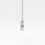 0.114 TCW Round Lab Grown Diamond Aquarius Zodiac Sign Necklace