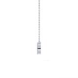 0.114 TCW Round Lab Grown Diamond Aquarius Zodiac Sign Necklace