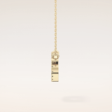 0.175 TCW Round Cut Moissanite Cancer Zodiac Sign Necklace