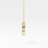 0.175 TCW Round Lab Grown Diamond Cancer Zodiac Sign Necklace