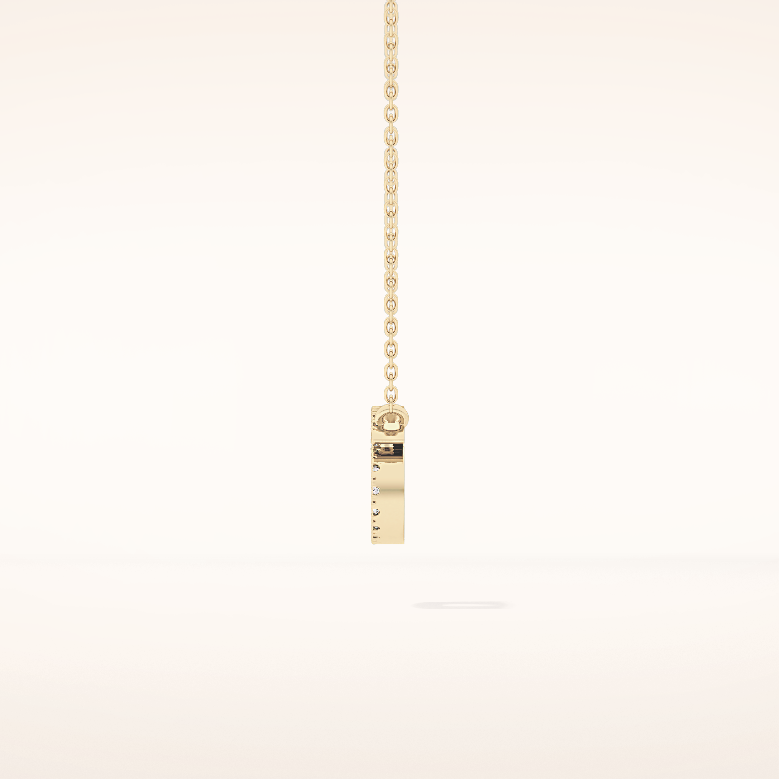 0.175 TCW Round Cut Moissanite Cancer Zodiac Sign Necklace