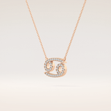 0.175 TCW Round Cut Moissanite Cancer Zodiac Sign Necklace