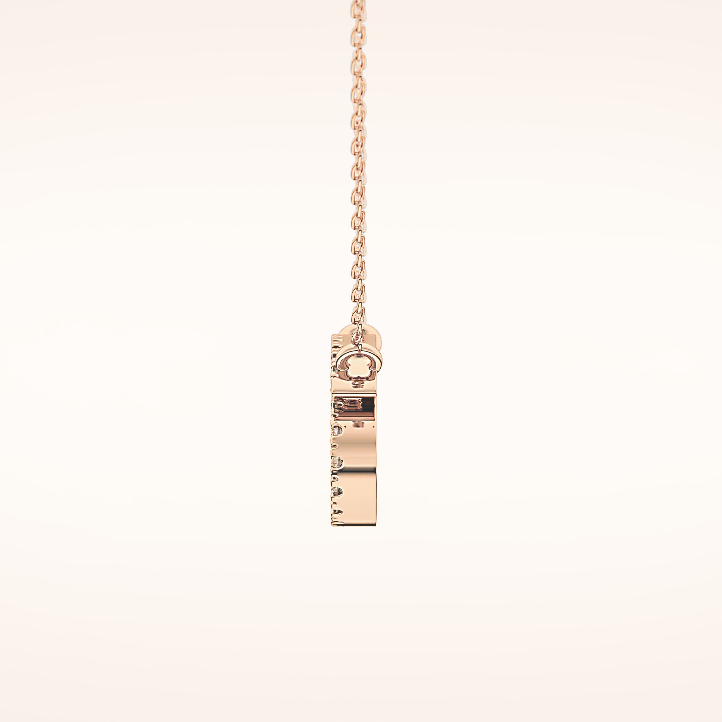 0.175 TCW Round Cut Moissanite Cancer Zodiac Sign Necklace