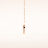 0.175 TCW Round Cut Moissanite Cancer Zodiac Sign Necklace