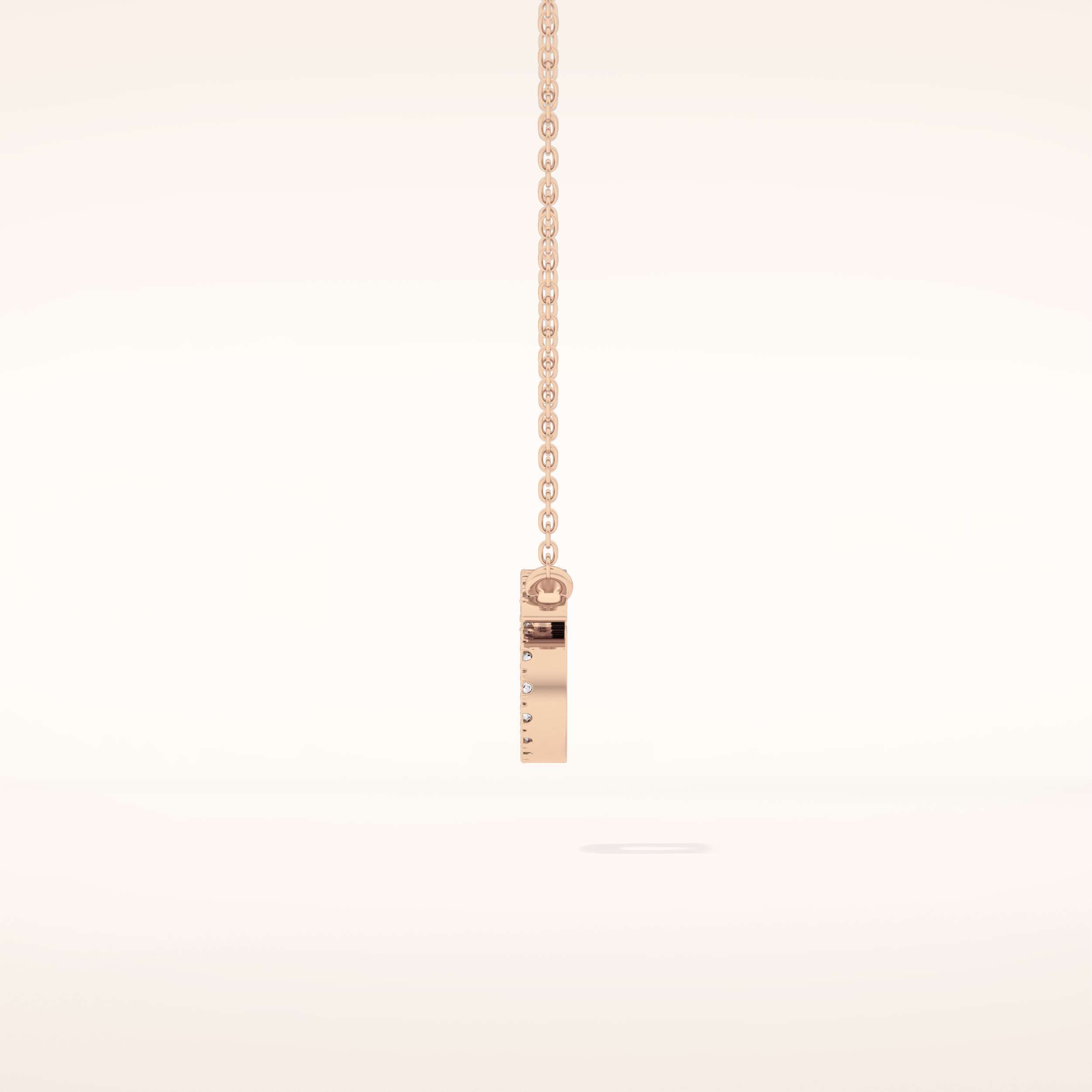 0.175 TCW Round Cut Moissanite Cancer Zodiac Sign Necklace