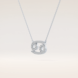 0.175 TCW Round Cut Moissanite Cancer Zodiac Sign Necklace