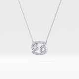 0.175 TCW Round Lab Grown Diamond Cancer Zodiac Sign Necklace
