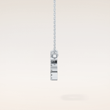 0.175 TCW Round Cut Moissanite Cancer Zodiac Sign Necklace