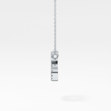 0.175 TCW Round Lab Grown Diamond Cancer Zodiac Sign Necklace