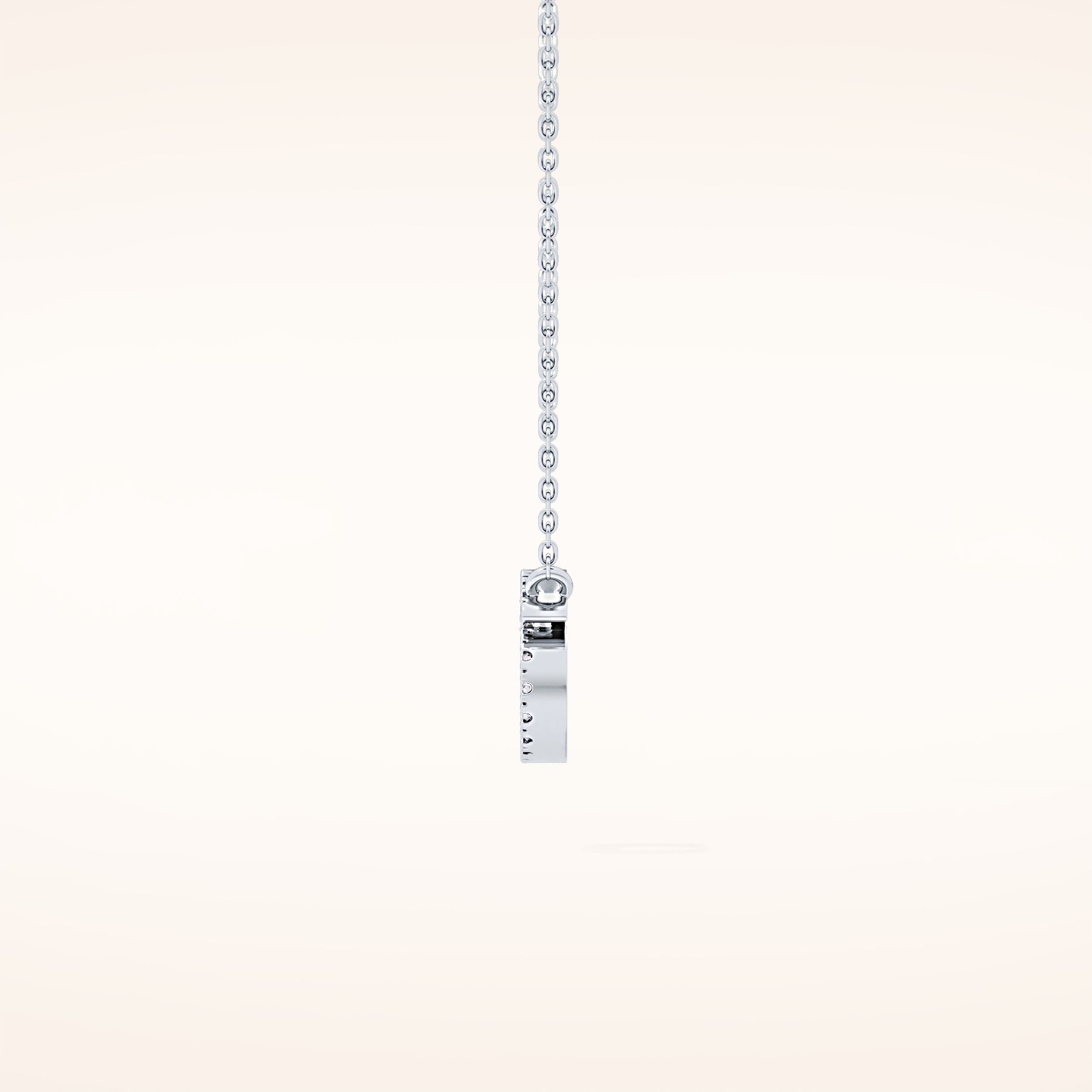 0.175 TCW Round Cut Moissanite Cancer Zodiac Sign Necklace
