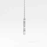 0.108 TCW Round Lab Grown Diamond Capricorn Zodiac Sign Necklace