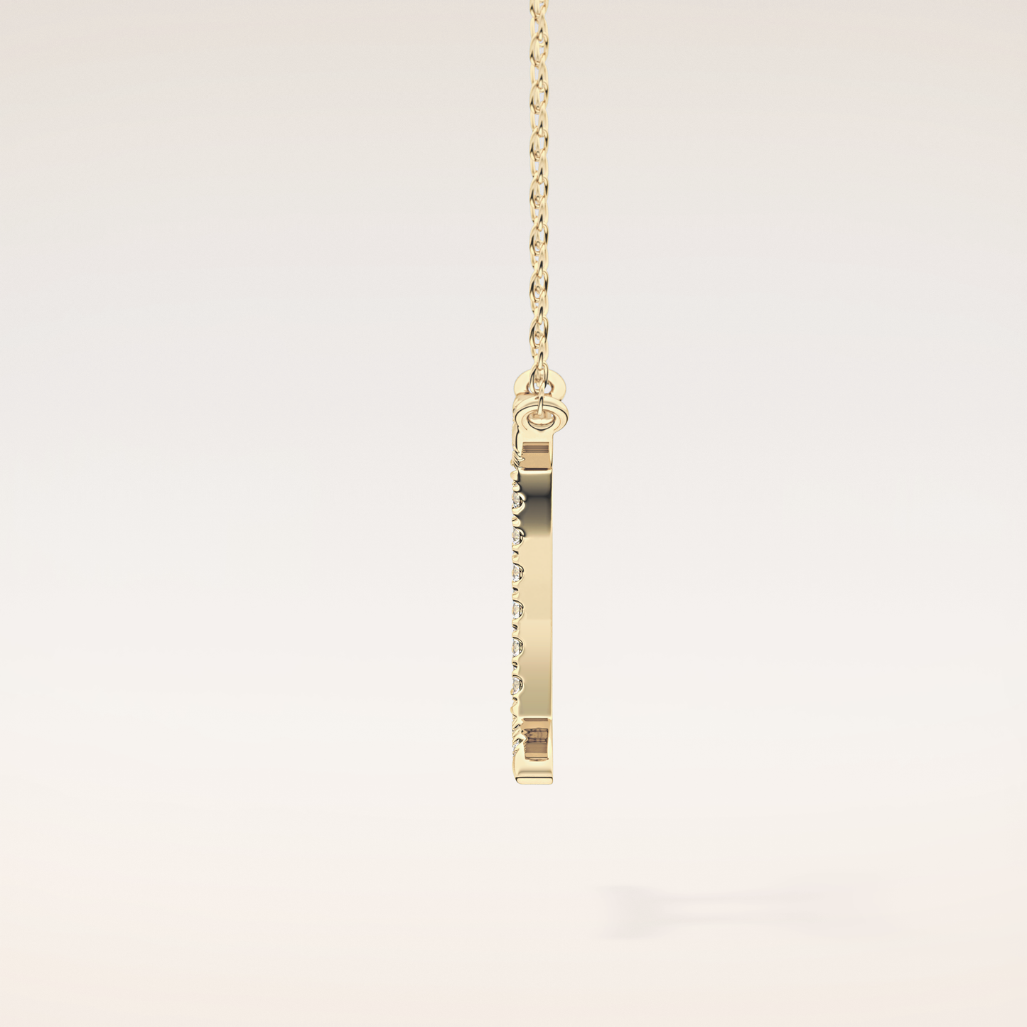 0.13 TCW Round Cut Moissanite Gemini Zodiac Sign Necklace