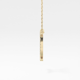 0.13 TCW Round Lab Grown Diamond Gemini Zodiac Sign Necklace