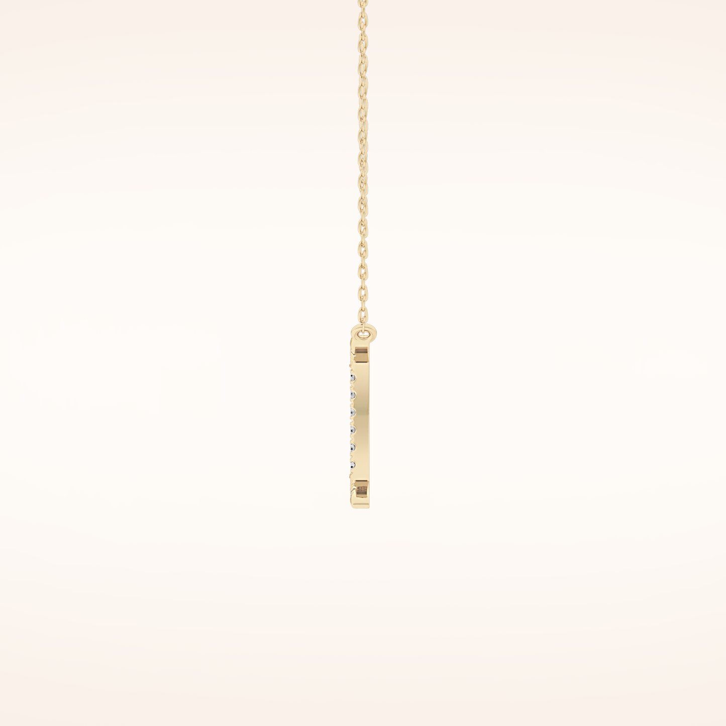 0.13 TCW Round Cut Moissanite Gemini Zodiac Sign Necklace