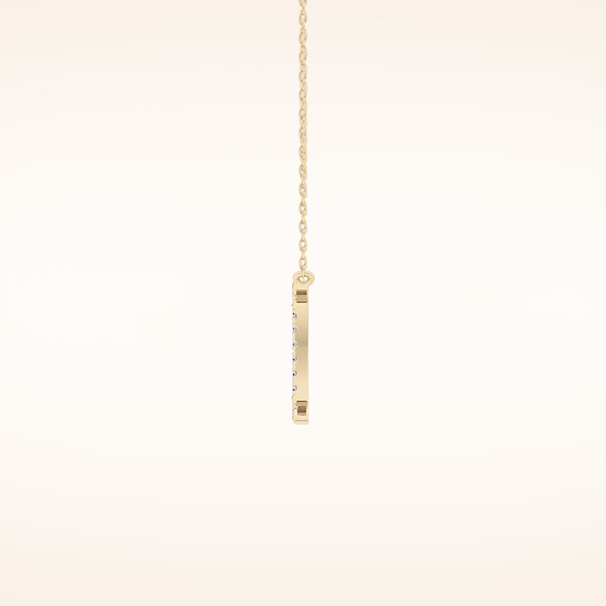 0.13 TCW Round Cut Moissanite Gemini Zodiac Sign Necklace