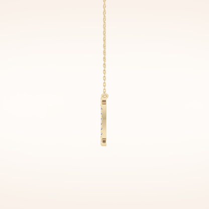 0.13 TCW Round Cut Moissanite Gemini Zodiac Sign Necklace