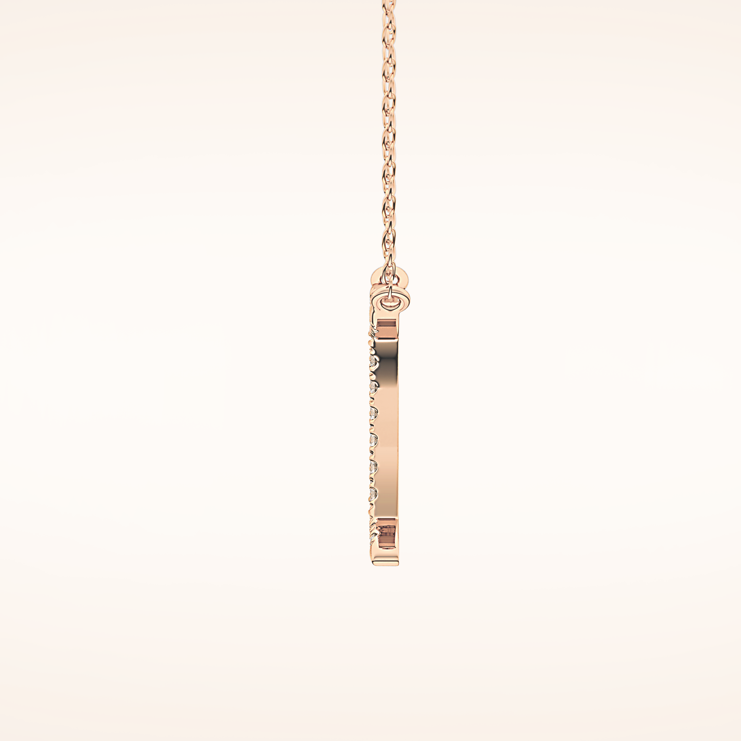 0.13 TCW Round Cut Moissanite Gemini Zodiac Sign Necklace