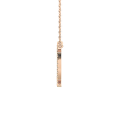 0.13 TCW Round Lab Grown Diamond Gemini Zodiac Sign Necklace