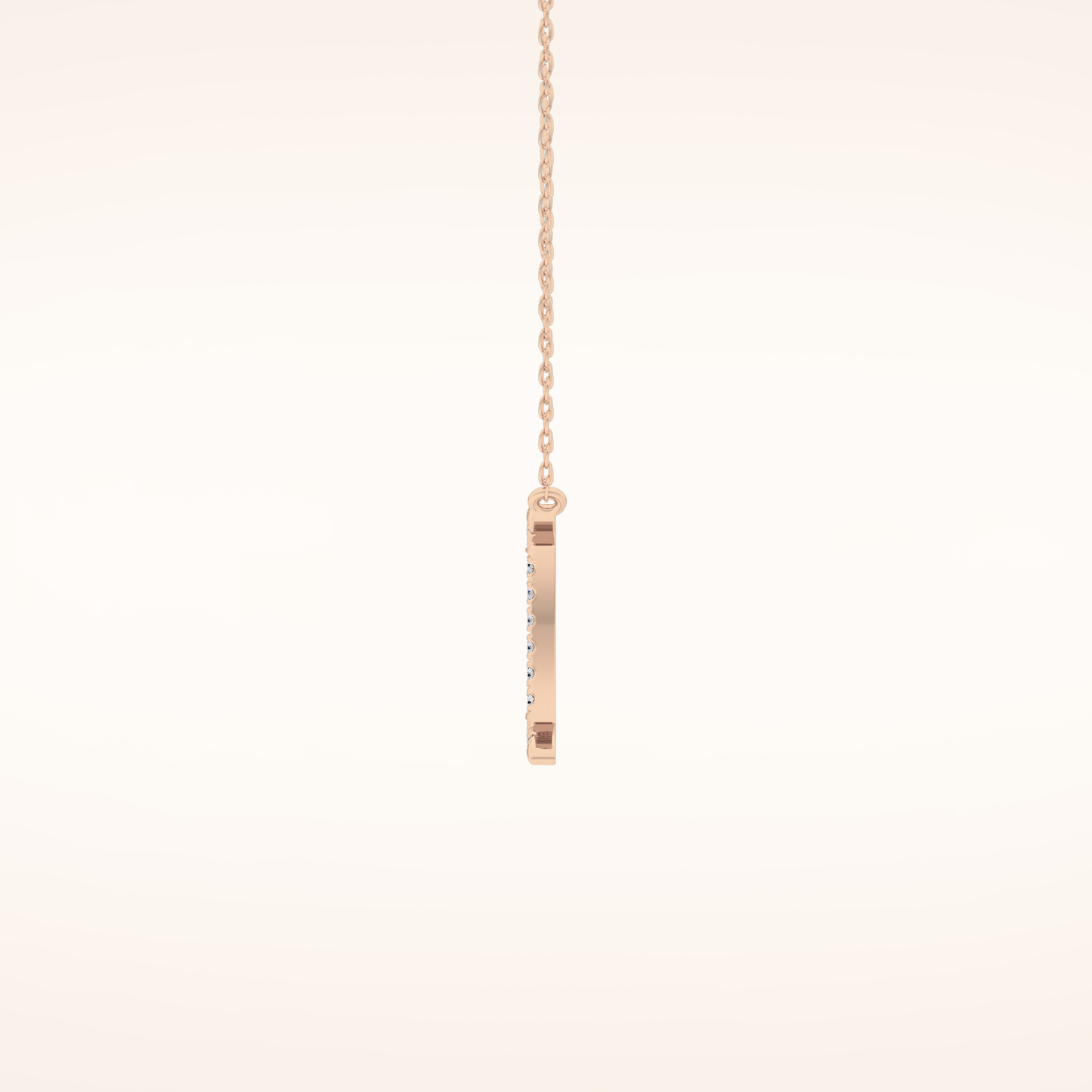 0.13 TCW Round Cut Moissanite Gemini Zodiac Sign Necklace