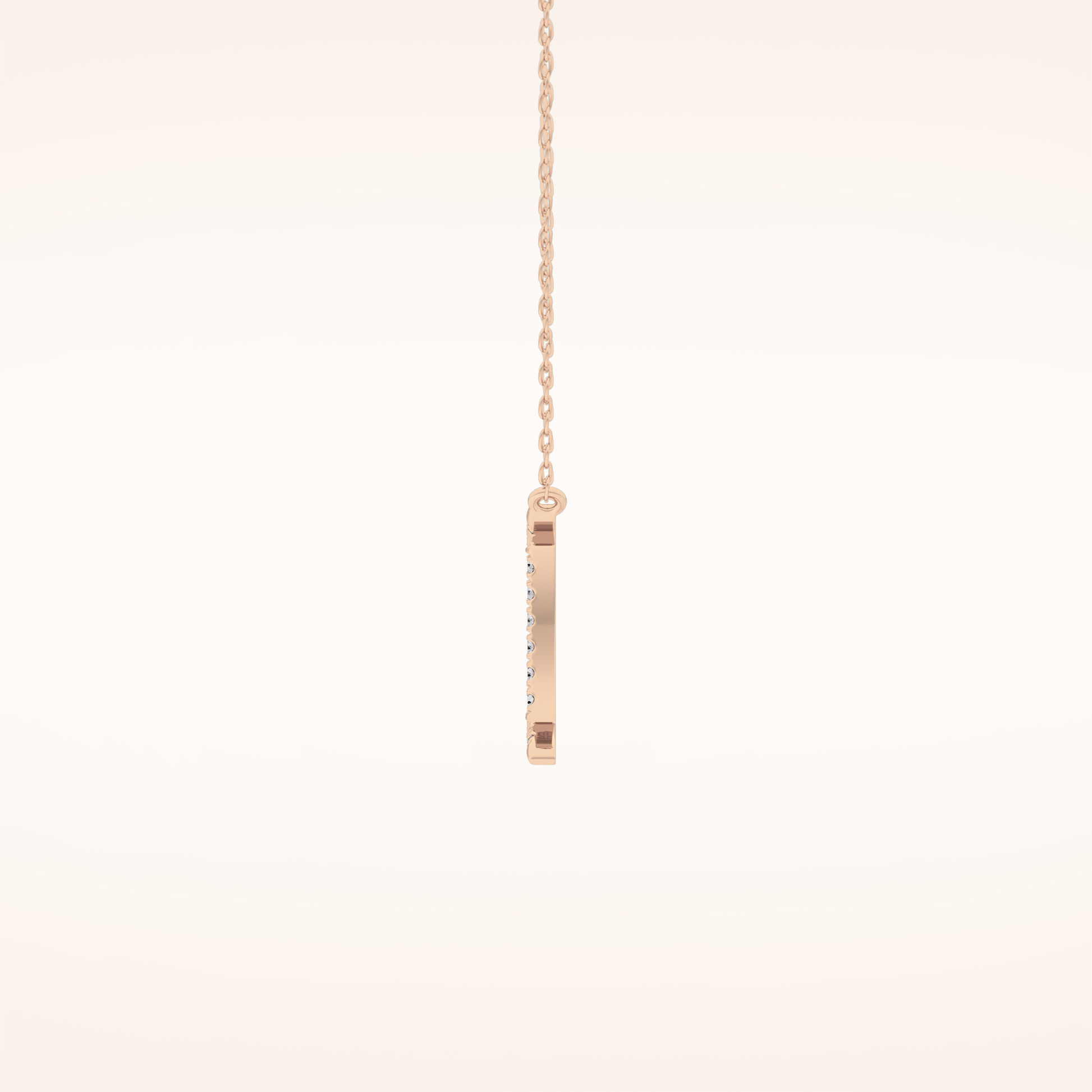 0.13 TCW Round Cut Moissanite Gemini Zodiac Sign Necklace