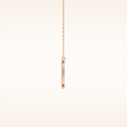 0.13 TCW Round Cut Moissanite Gemini Zodiac Sign Necklace