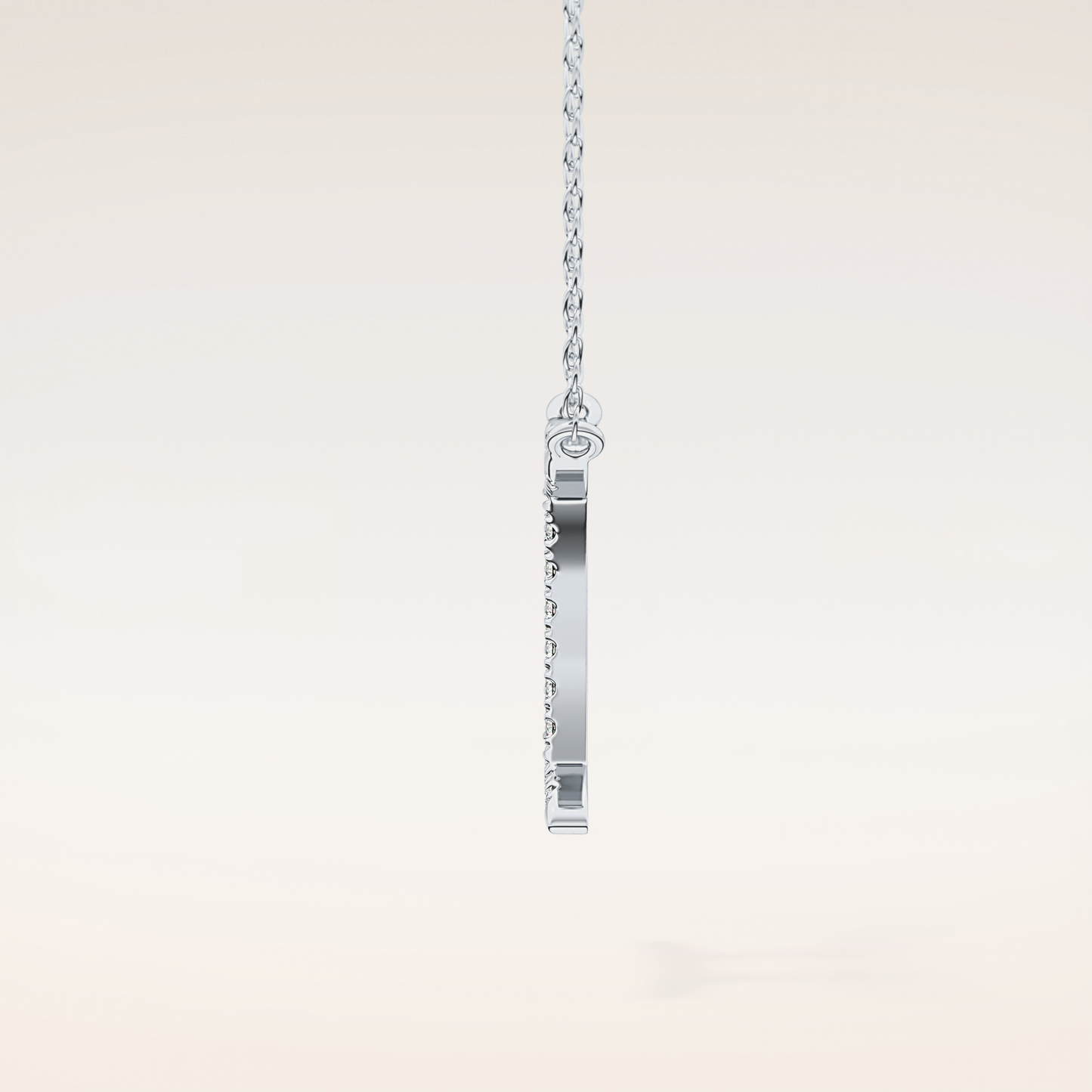 0.13 TCW Round Cut Moissanite Gemini Zodiac Sign Necklace