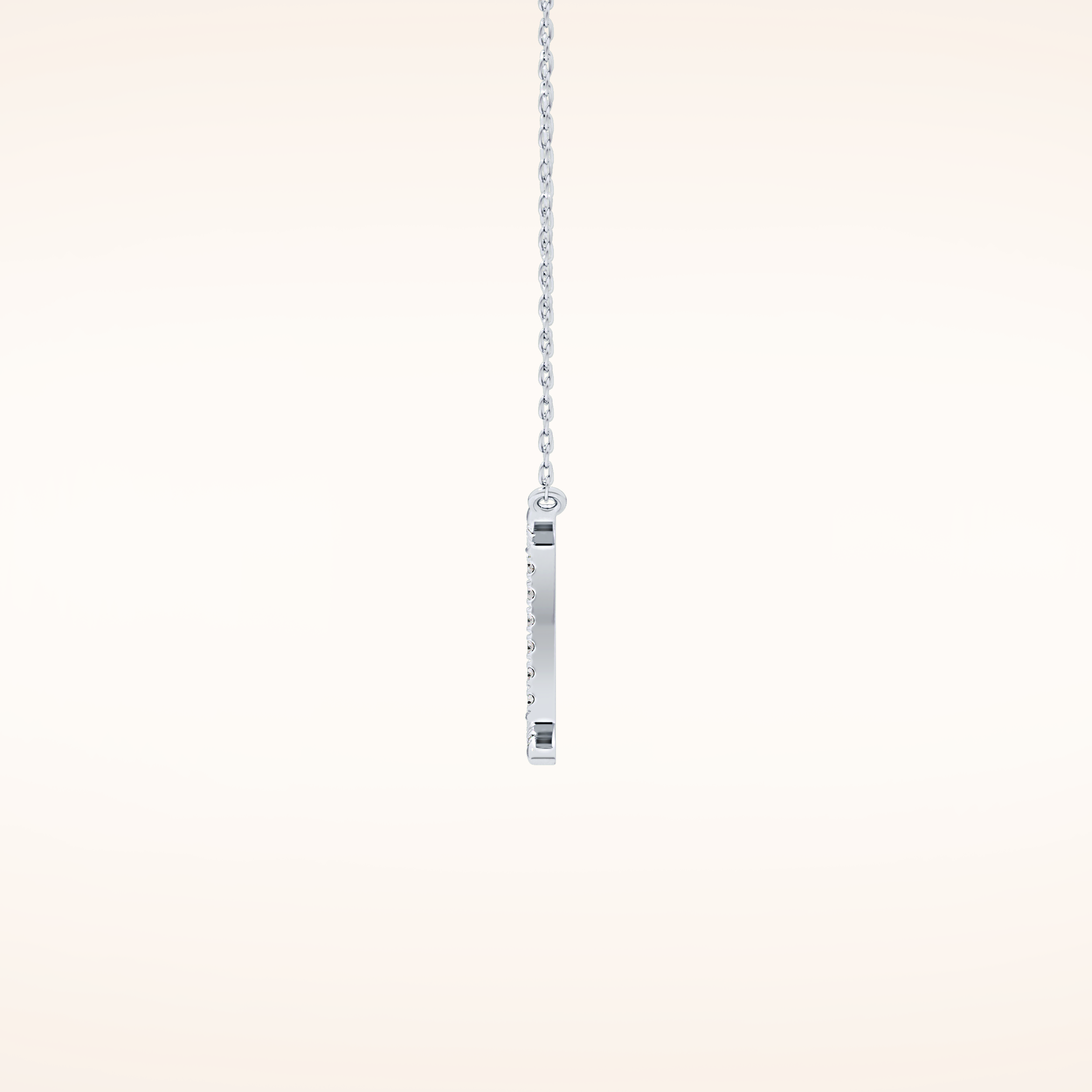 0.13 TCW Round Cut Moissanite Gemini Zodiac Sign Necklace