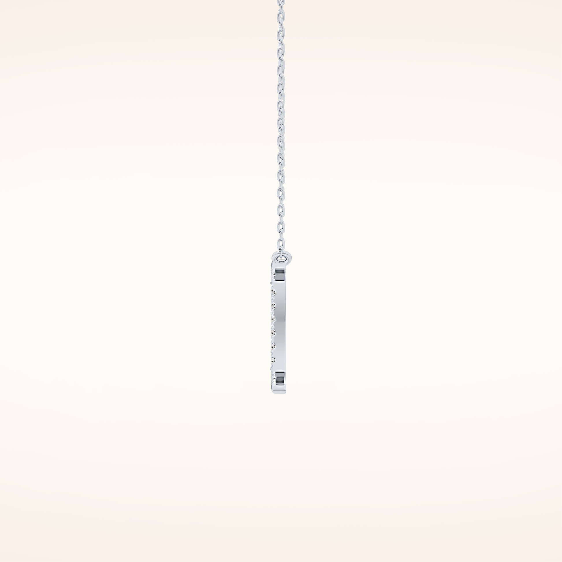 0.13 TCW Round Cut Moissanite Gemini Zodiac Sign Necklace